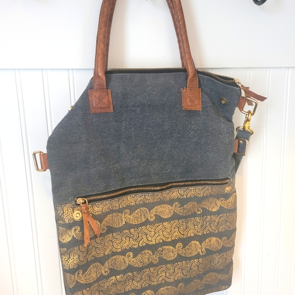 Mona B Upcycled Canvas Bag